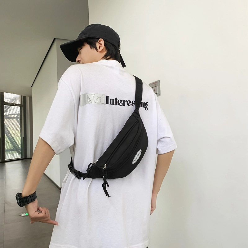醇龙 休闲背包运动健身 尼龙 胸包 男女同款情侣款 黑/绿/蓝/红/粉
