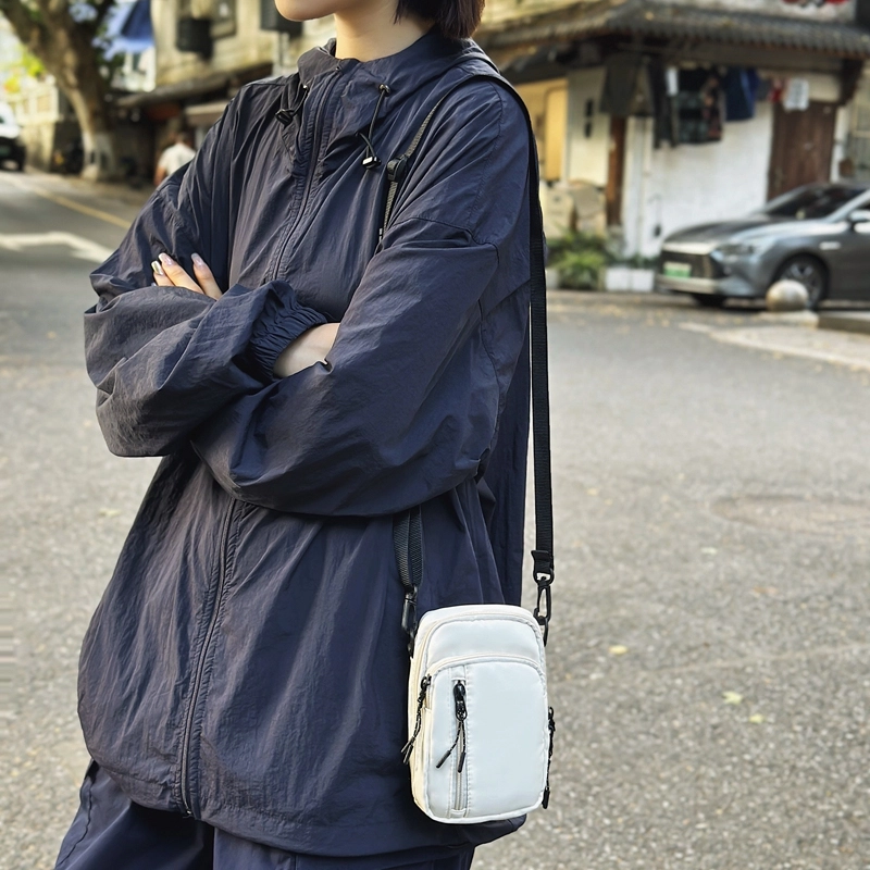 醇龙 潮流休闲 尼龙 手机包 男女同款情侣款 黑色/白色/桔色/绿色