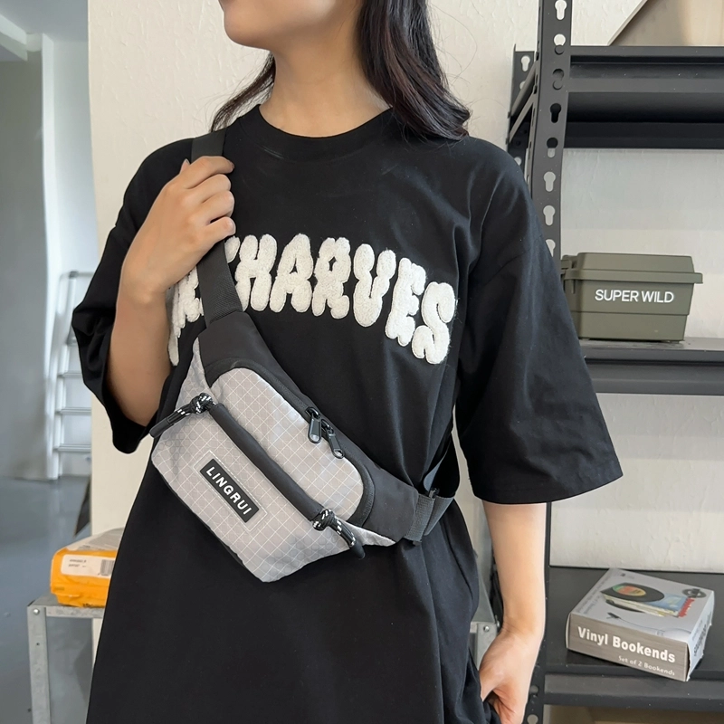 醇龙 尼龙 男女通用 多色 拉链开合大容量休闲 胸包