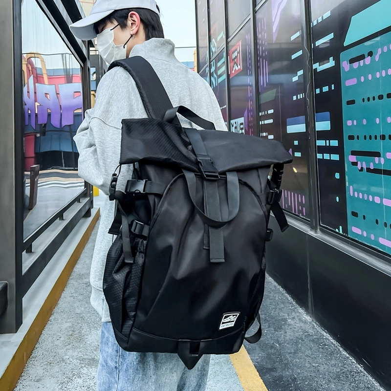 醇龙 时尚简约外出旅行百搭轻便 尼龙 双肩包 男女同款情侣款 多色