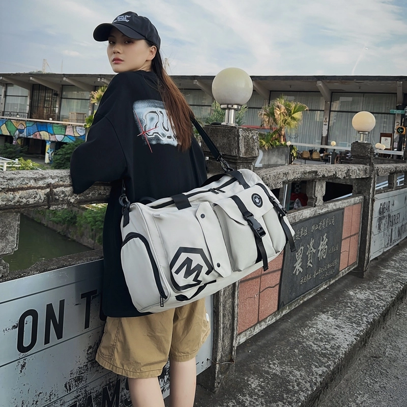醇龙 休闲简约多功能干湿分离旅游时尚百搭 牛津复合布 旅行包 常规 男女同款情侣款 黑/卡其/红/粉/紫/黄/青绿/牛仔蓝/军绿