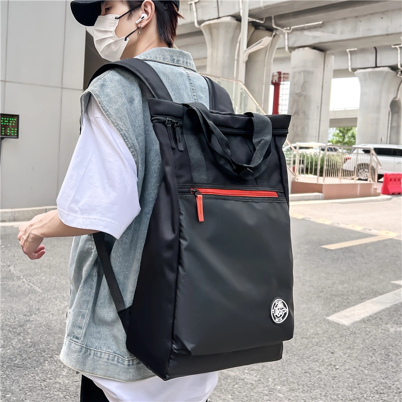 醇龙 撞色设计大容量高颜值时尚百搭简约轻便 复合布 双肩包 常规 男女同款情侣款 多色