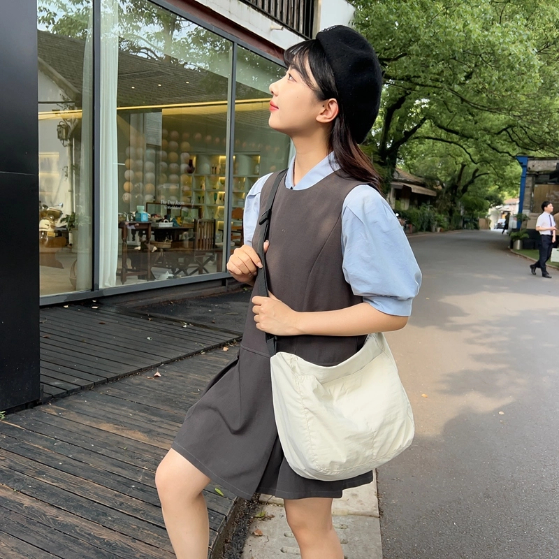 醇龙  简约休闲学生百搭时尚 单肩包斜挎包 尼龙 男女同款情侣款 多色