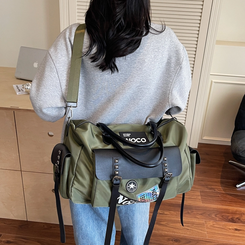 醇龙 大容量短途轻便健身包休闲出差行李袋 尼龙 旅行包 男女同款情侣款 多色