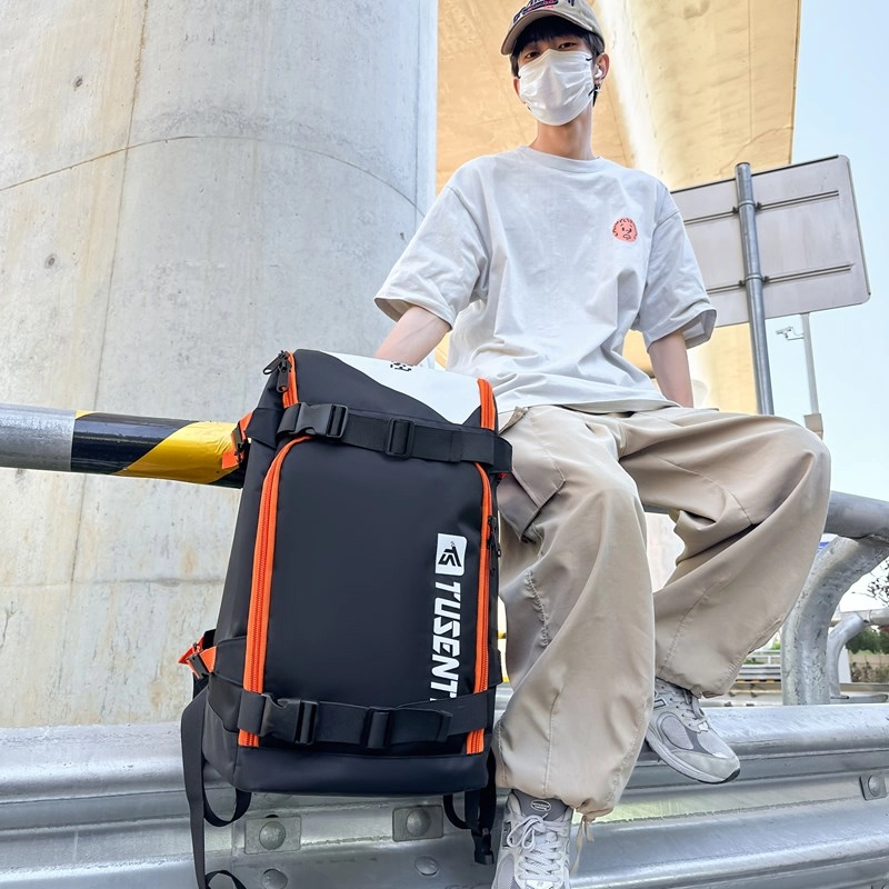 醇龙  大容量运动短途旅行多功能学生 牛津布 双肩包 男女同款情侣款 多色