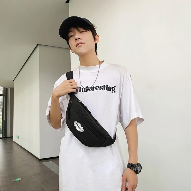 醇龙 休闲背包运动健身 尼龙 胸包 男女同款情侣款 黑/绿/蓝/红/粉