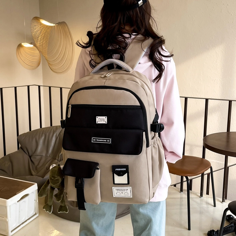 醇龙  男女通用多色牛津布欧美小众学生简约百搭大容量双肩包电脑背包