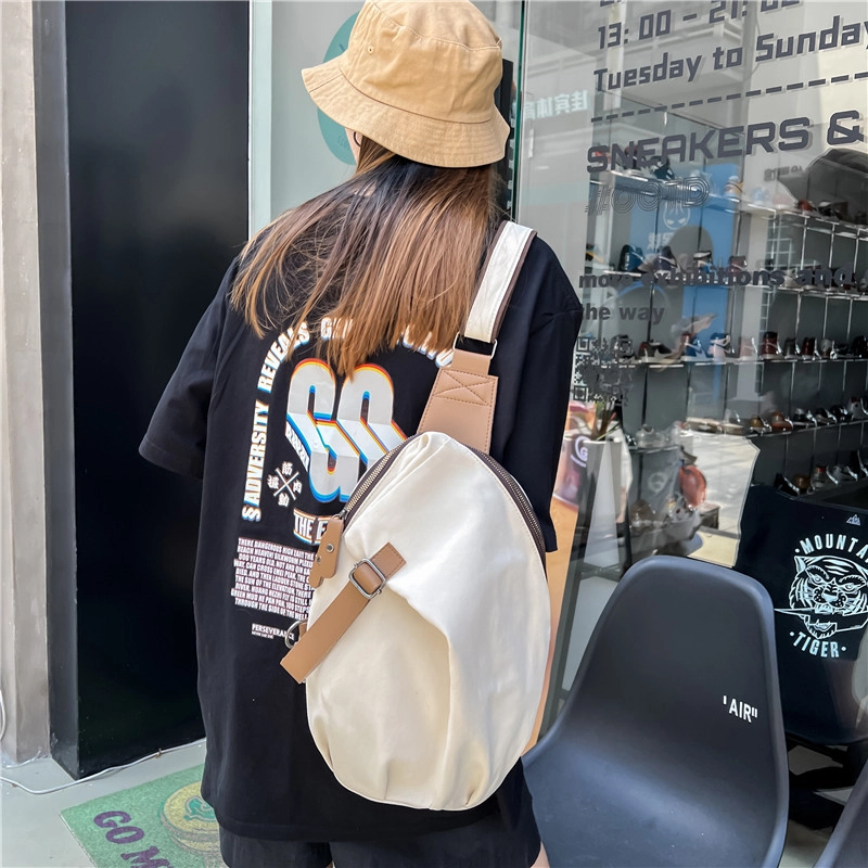 醇龙 韩版简约便携高级通勤 牛津布 胸包 常规 男女同款情侣款 多色