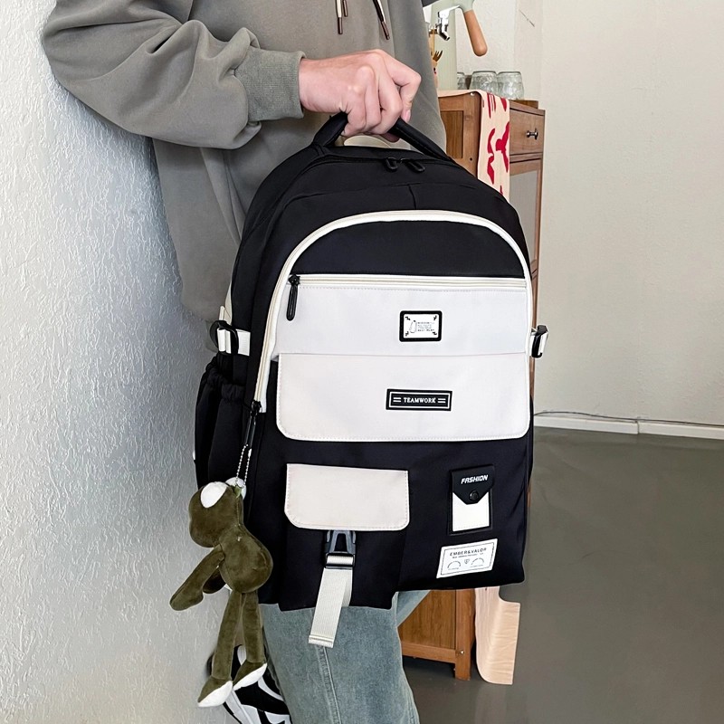 醇龙  男女通用多色牛津布欧美小众学生简约百搭大容量双肩包电脑背包