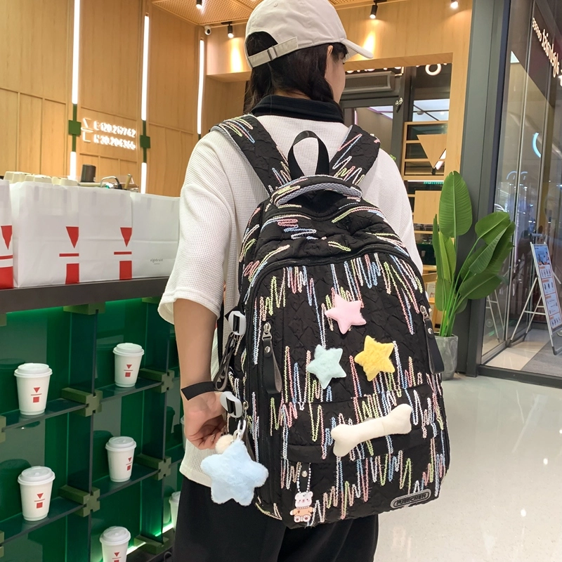 醇龙 百搭简约大容量减负旅行 双肩包 尼龙 女款 多色