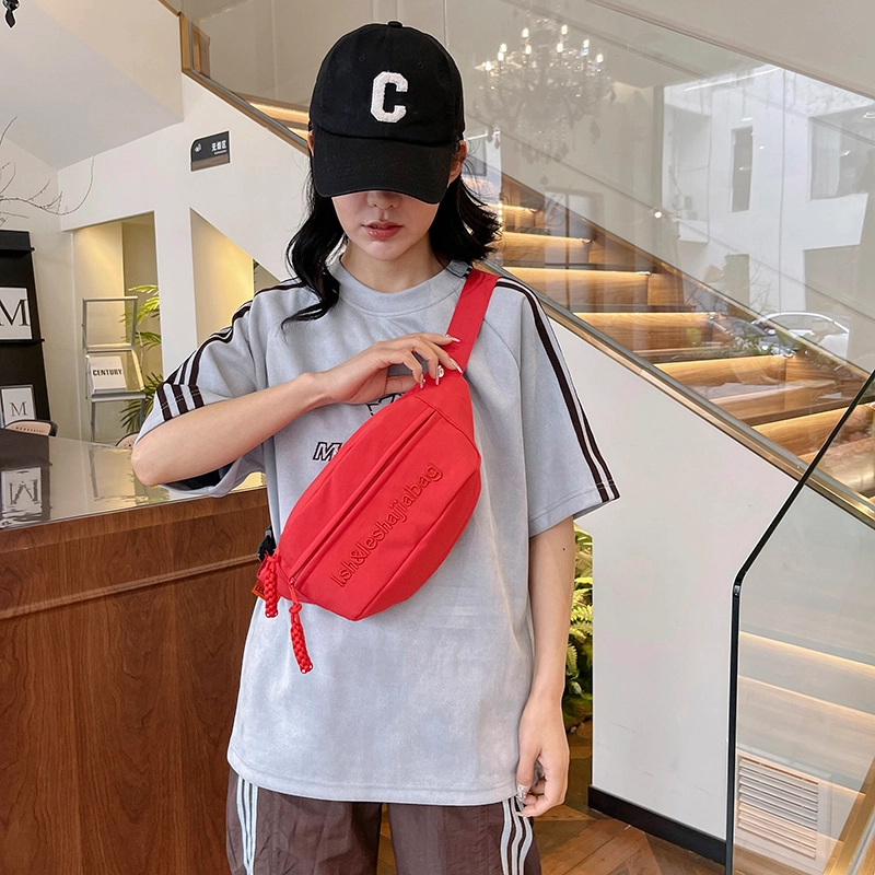 醇龙 小众运动 尼龙 单肩包胸包 常规 男女同款情侣款 蓝/黑/白/绿/红