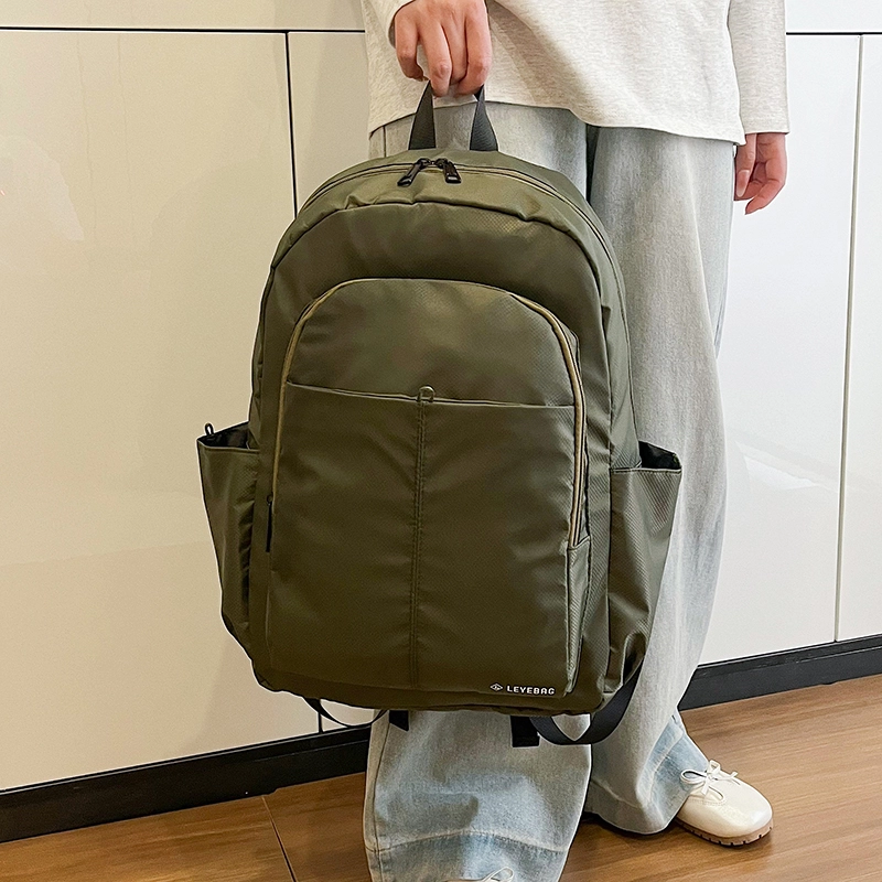 醇龙 时尚高端旅游登山百搭 尼龙布 双肩包 男女同款情侣款 深灰色/黑色/军绿色