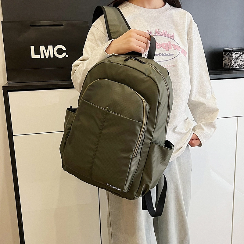 醇龙 时尚高端旅游登山百搭 尼龙布 双肩包 男女同款情侣款 深灰色/黑色/军绿色