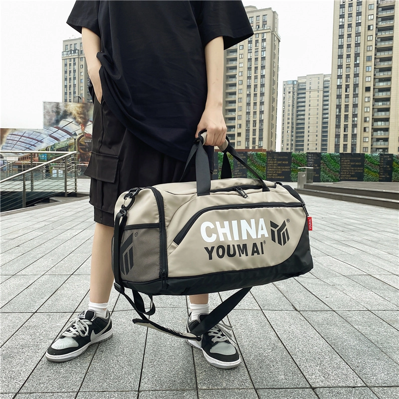 醇龙 小众休闲简约多功能短途旅游时尚百搭 尼龙 旅行包 男女同款情侣款 粉/玫红/卡其/黄/黑/绿
