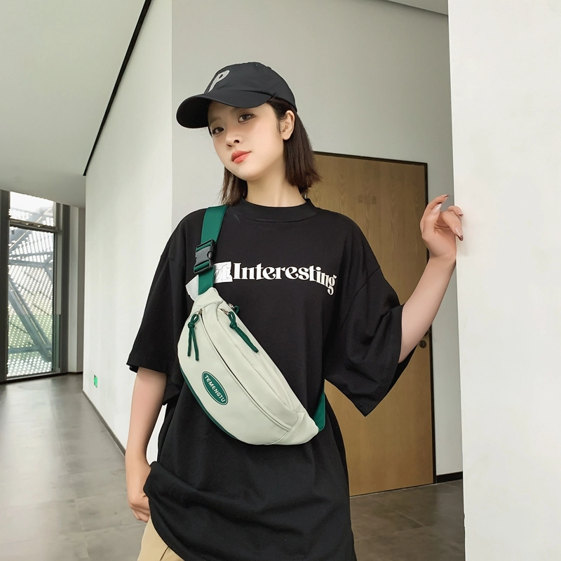 醇龙 休闲背包运动健身 尼龙 胸包 男女同款情侣款 黑/绿/蓝/红/粉