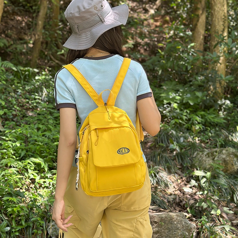 醇龙 轻量化大容量 尼龙 双肩包 男女同款情侣款 黄色/卡其色/绿色/紫色/蓝色