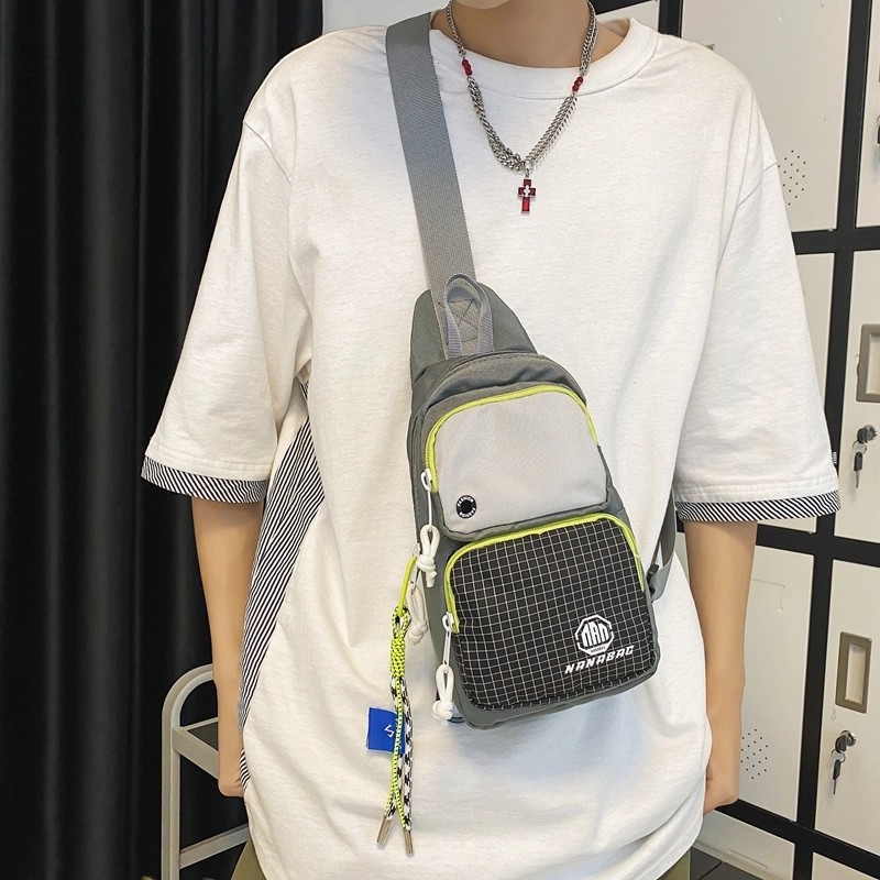 醇龙  斜挎包时尚胸包男女通用尼龙单肩包休闲外出旅游小背包运动包 多色
