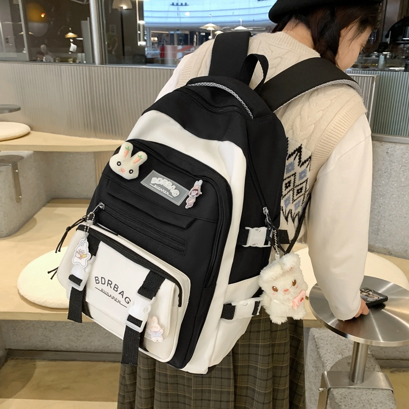 醇龙  尼龙男女通用多色学生 单肩包轻便减负护脊大容量双肩包