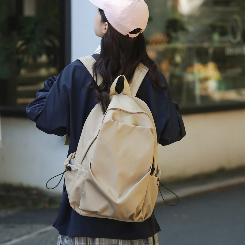 醇龙 休闲百搭 尼龙 双肩包 男女同款情侣款 黑/蓝/绿/白/卡其