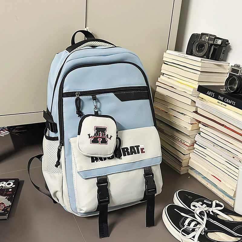 醇龙 日系工装小众 尼龙 双肩包 常规 男女同款情侣款 灰色/黑色/卡其色/绿色/蓝色