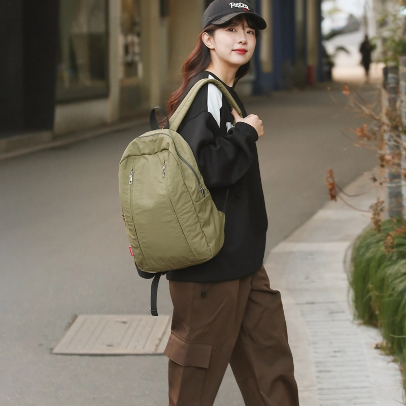 醇龙 尼龙 男女通用 多色 拉链开合休闲简约百搭 双肩包