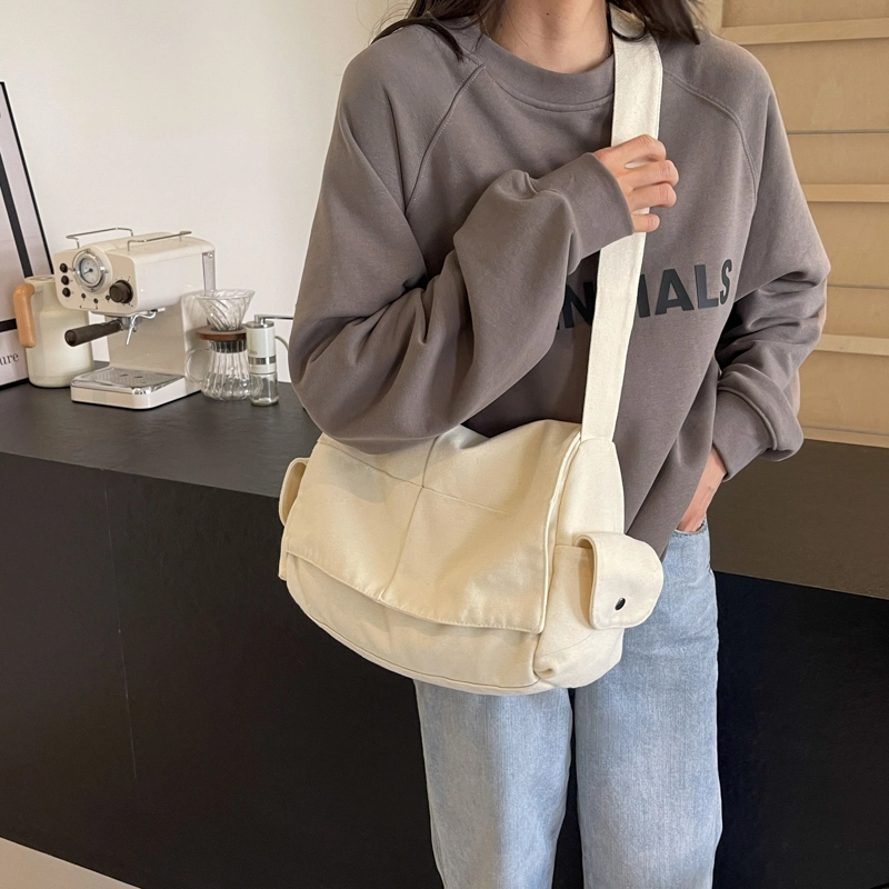 醇龙  男女通用多色帆布包包时尚单肩包斜挎包学生上课通勤托特包