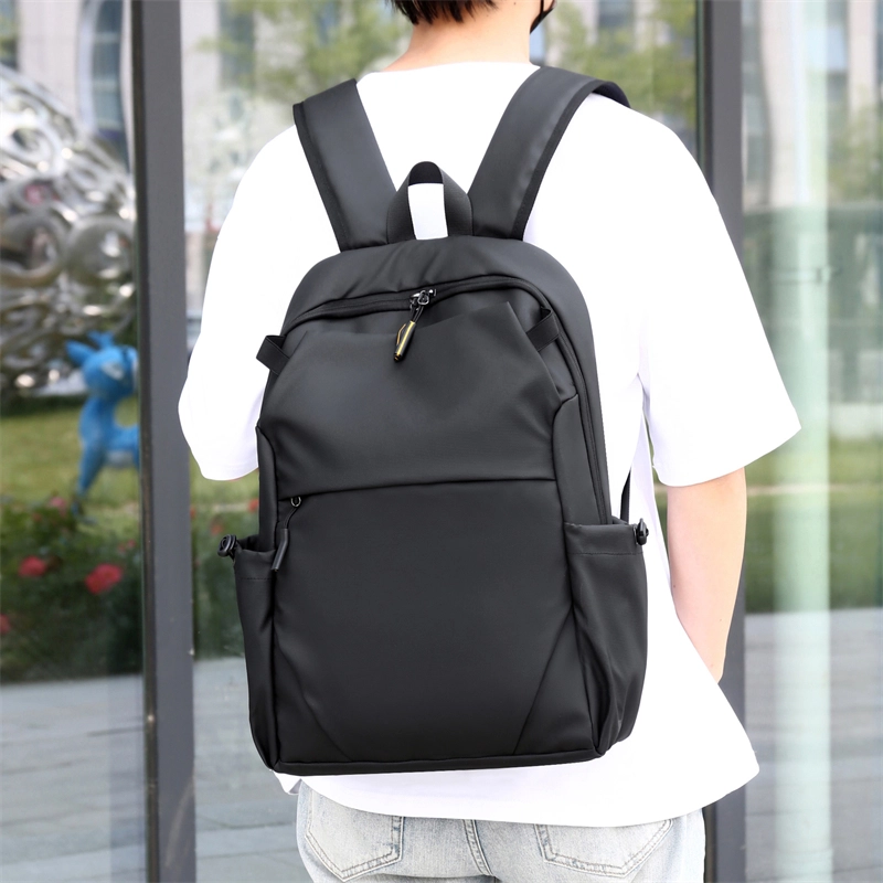 醇龙 大容量电脑包商务书包潮流 尼龙 双肩包 常规 男款 黑色/灰色