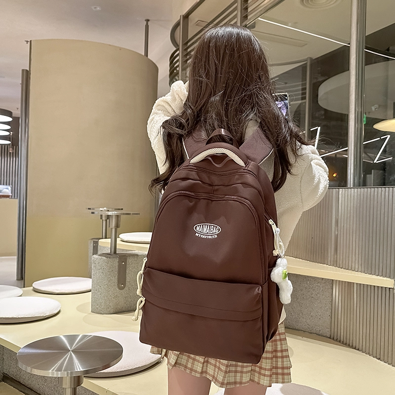 醇龙 学生外出旅游防泼水收纳包 尼龙 双肩包 女款 多色