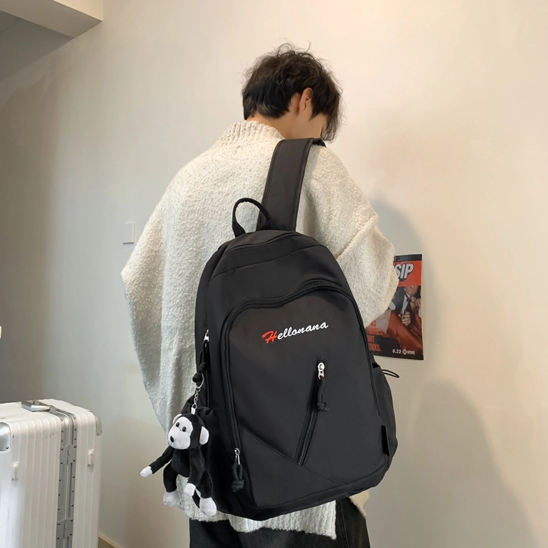 醇龙 大容量百搭纯色学生旅行 双肩包 尼龙 男女通用 多色