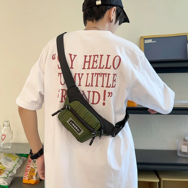 醇龙 尼龙 男女通用 多色 拉链开合大容量休闲 胸包