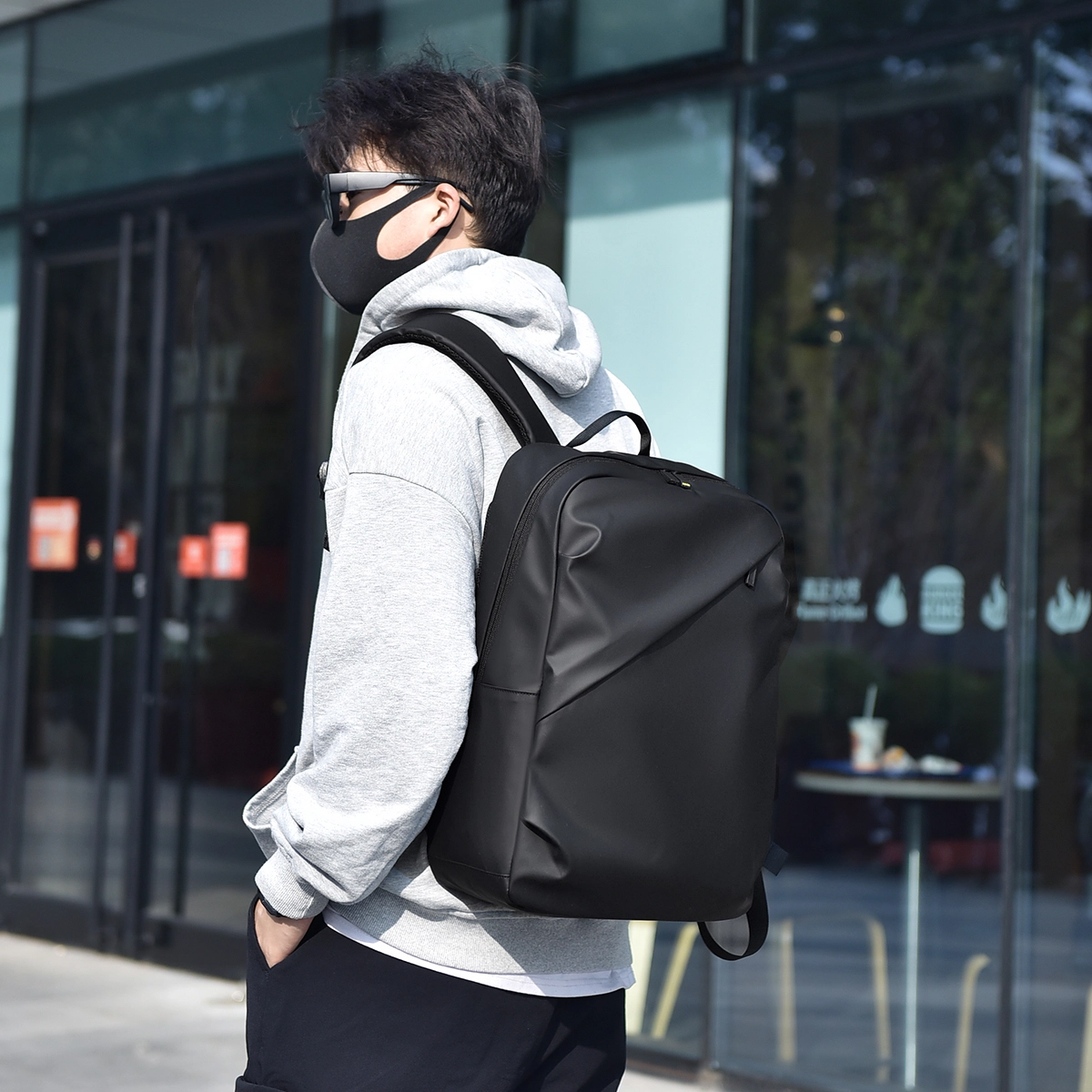 茵初 商务休闲多功能大容量 尼龙 双肩包 男女同款情侣款 黑色/灰色/蓝色