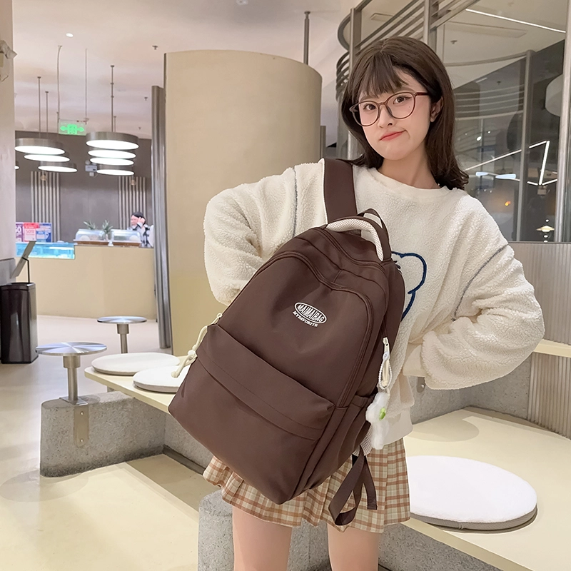 醇龙 学生外出旅游防泼水收纳包 尼龙 双肩包 女款 多色