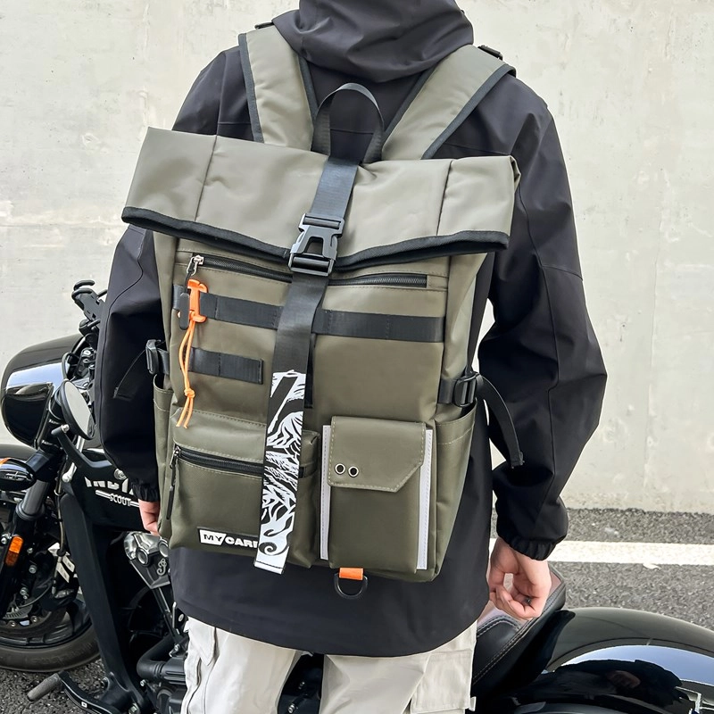 醇龙 男士背包旅行包旅行大学生书包潮牌电脑包 牛津布 双肩包 常规 男女同款情侣款 多色