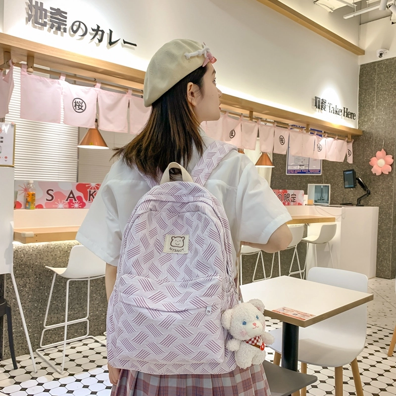 醇龙 高颜值小众设计小清新时尚 尼龙 双肩包 女款 多色