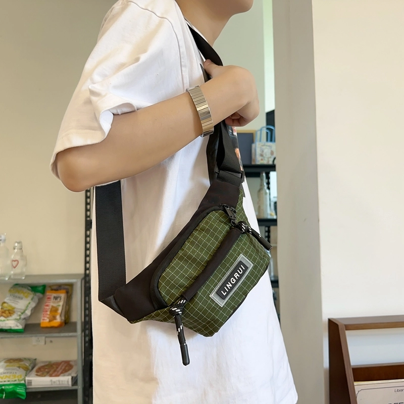醇龙 尼龙 男女通用 多色 拉链开合大容量休闲 胸包