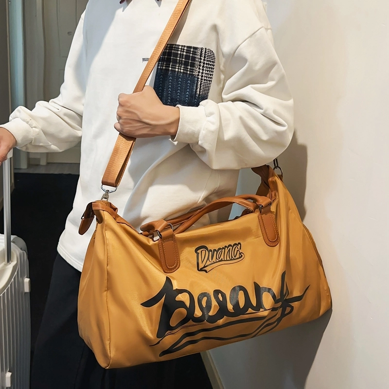 醇龙 干湿分离短途大容量休闲 尼龙布 健身包手提单肩斜挎包旅行包 常规 男女同款情侣款 黑/灰/棕/红