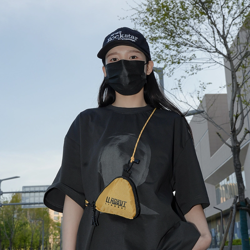 醇龙 百搭嘻哈 尼龙 耳机包 男女同款情侣款 灰/黑/黄/橘/绿