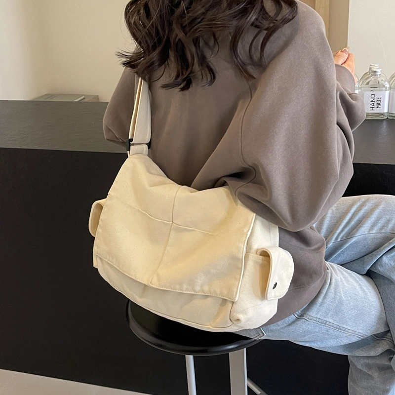 醇龙  男女通用多色帆布包包时尚单肩包斜挎包学生上课通勤托特包