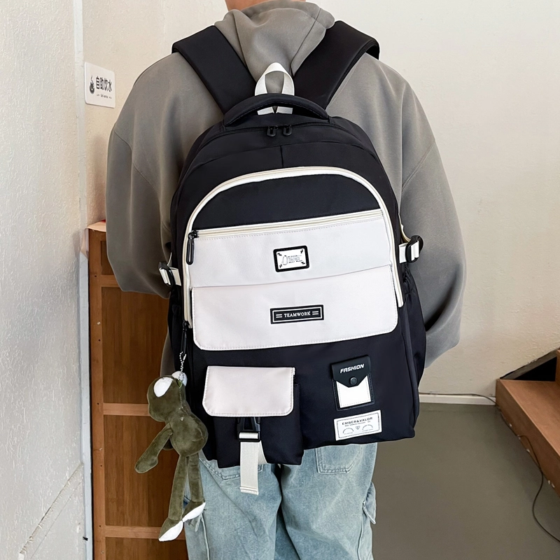 醇龙  男女通用多色牛津布欧美小众学生简约百搭大容量双肩包电脑背包