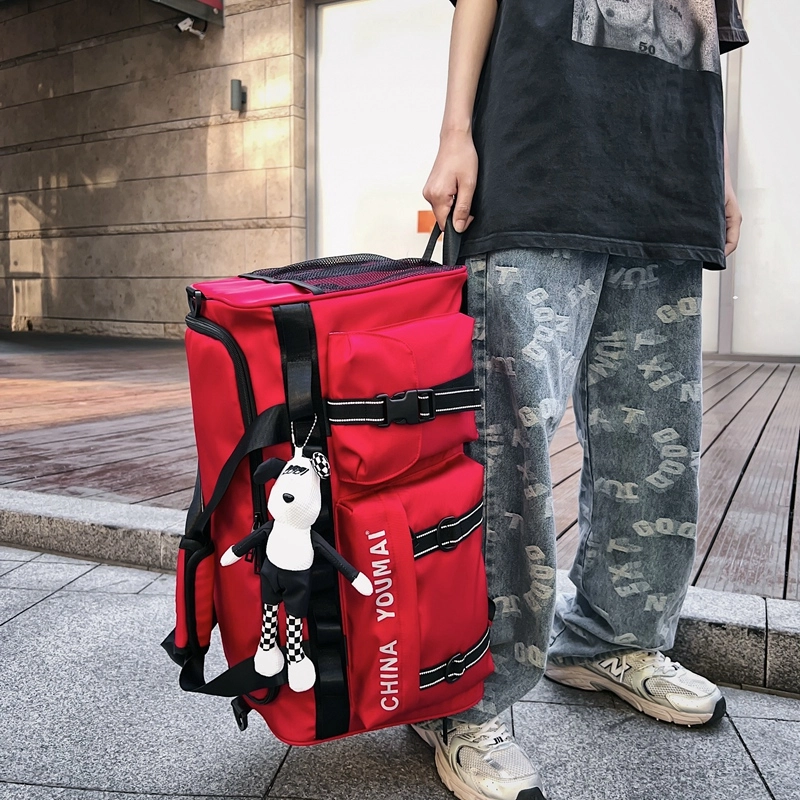 醇龙 多功能大容量干湿分离多功能 尼龙布 旅行包 男女同款情侣款 黑/青绿/军绿/红/黄/卡其/粉