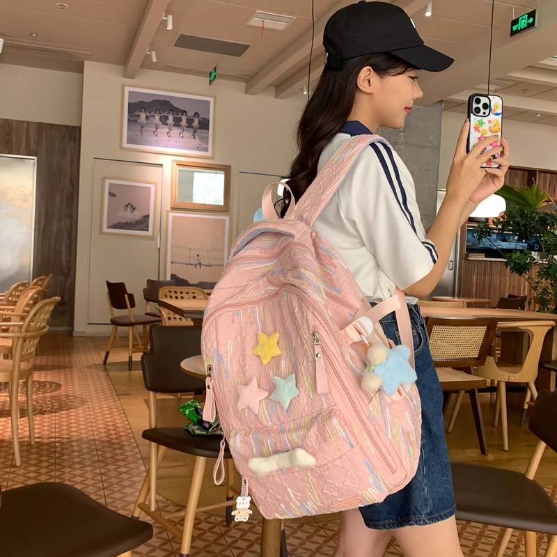 醇龙 百搭简约大容量减负旅行 双肩包 尼龙 女款 多色