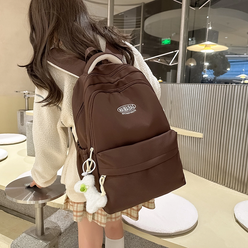 醇龙 学生外出旅游防泼水收纳包 尼龙 双肩包 女款 多色
