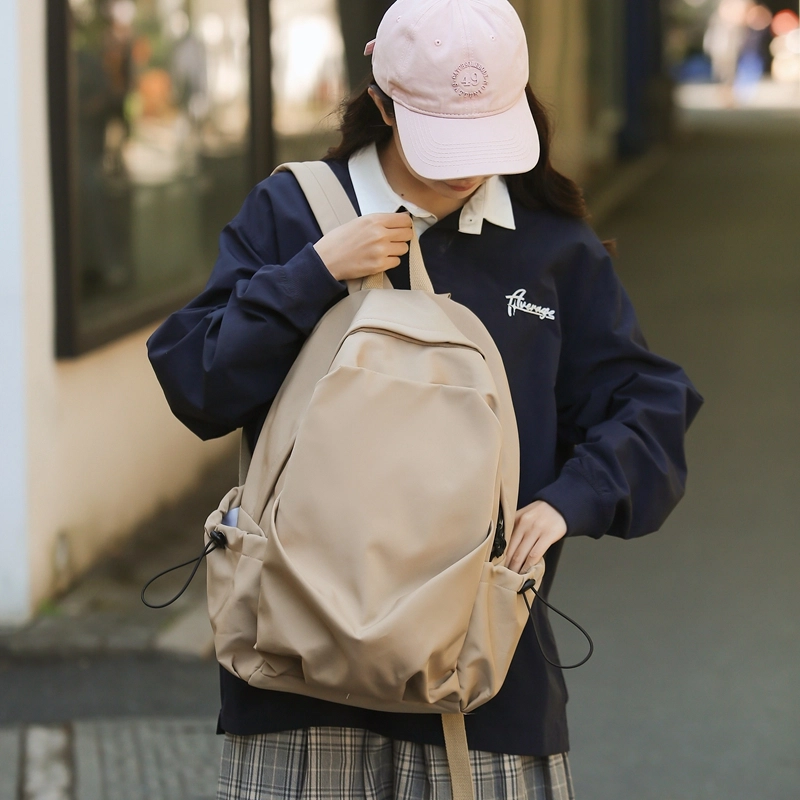 醇龙 休闲百搭 尼龙 双肩包 男女同款情侣款 黑/蓝/绿/白/卡其