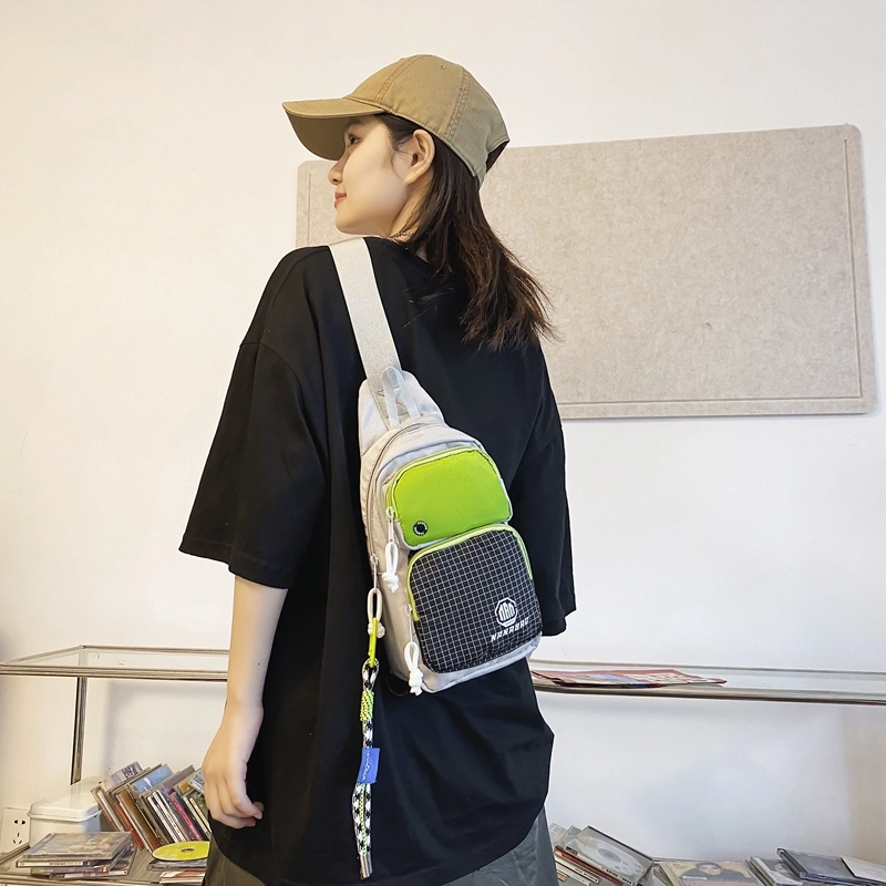 醇龙  斜挎包时尚胸包男女通用尼龙单肩包休闲外出旅游小背包运动包 多色