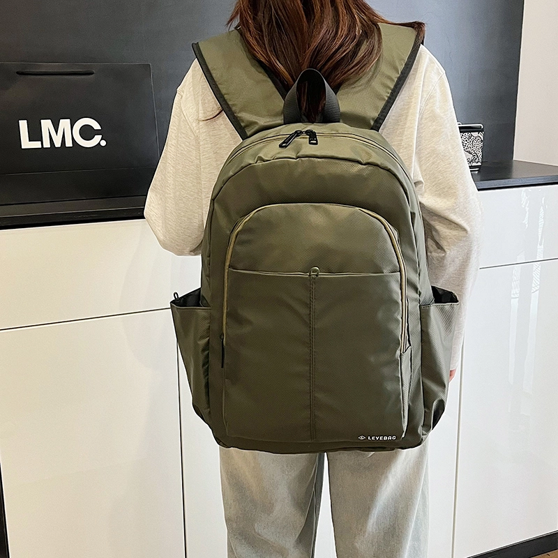 醇龙 时尚高端旅游登山百搭 尼龙布 双肩包 男女同款情侣款 深灰色/黑色/军绿色
