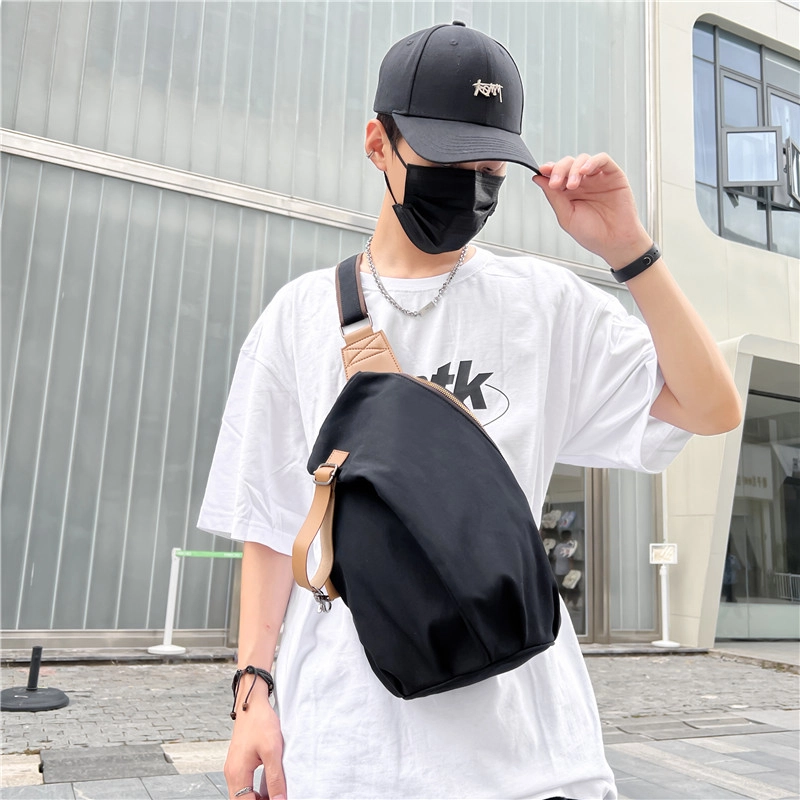 醇龙 韩版简约便携高级通勤 牛津布 胸包 常规 男女同款情侣款 多色