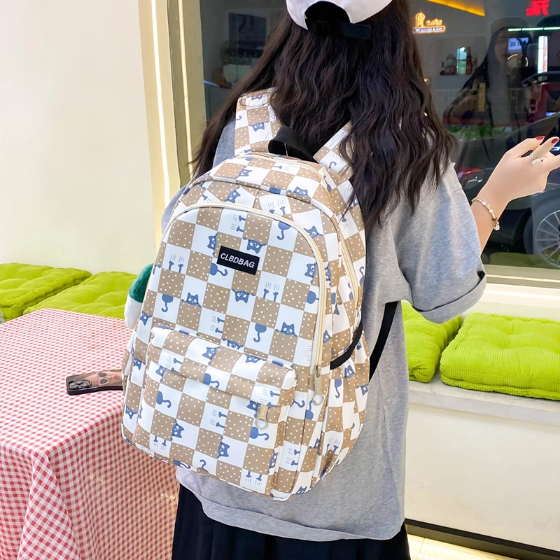 醇龙  尼龙男女通用多色大容量时尚百搭双肩包休闲背包