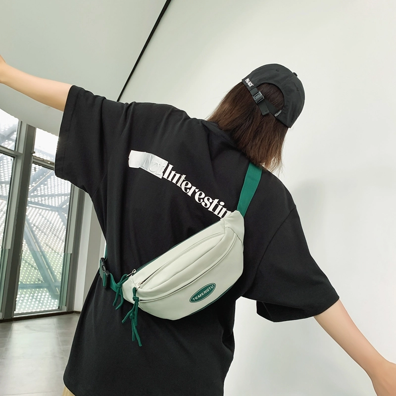 醇龙 休闲背包运动健身 尼龙 胸包 男女同款情侣款 黑/绿/蓝/红/粉