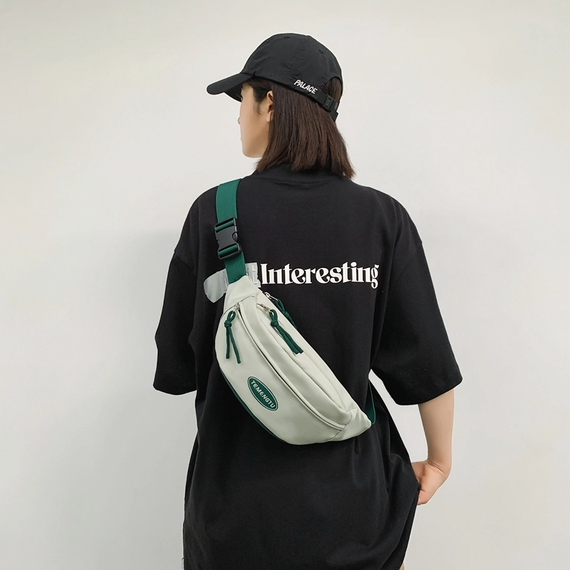 醇龙 休闲背包运动健身 尼龙 胸包 男女同款情侣款 黑/绿/蓝/红/粉