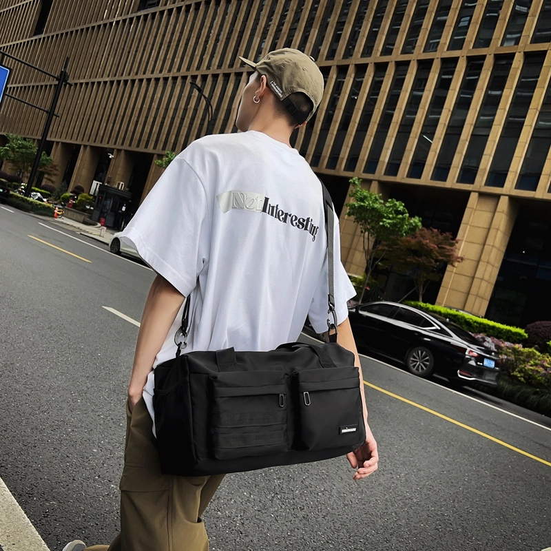 醇龙  尼龙男女通用短途旅行包干湿分离带独立鞋仓手提包多用途大容量单肩斜挎包 多色